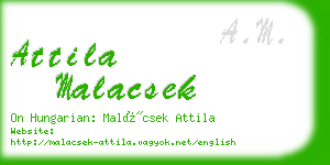 attila malacsek business card